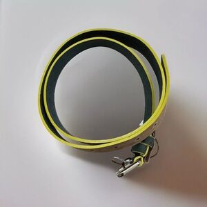 Yellow and Beige Cork Belt